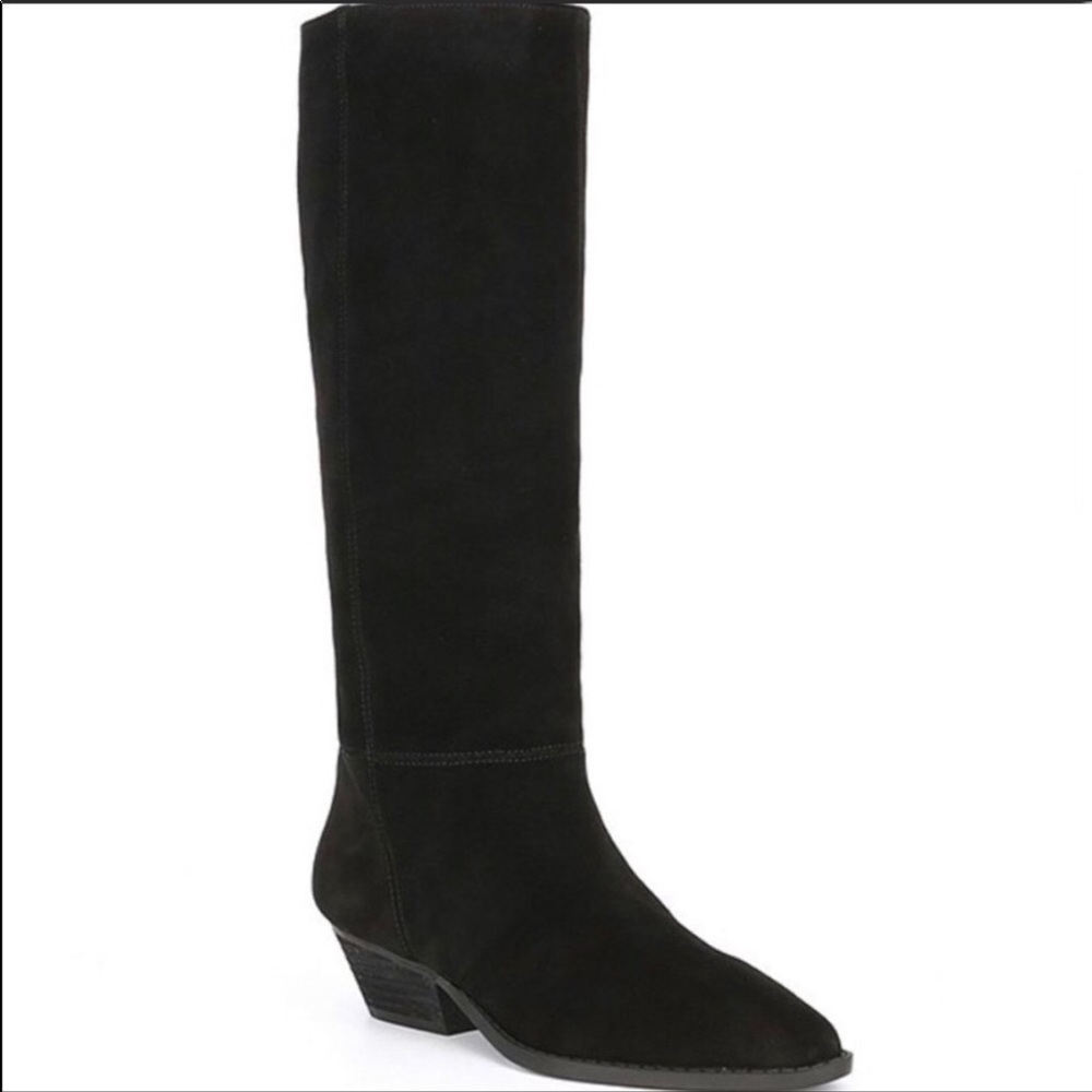 CHELSEA & Violet Nadia Suede Western Slouch Boots